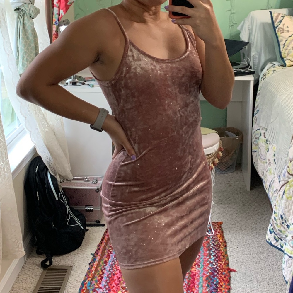 Mauve Pink Bodycon Dress